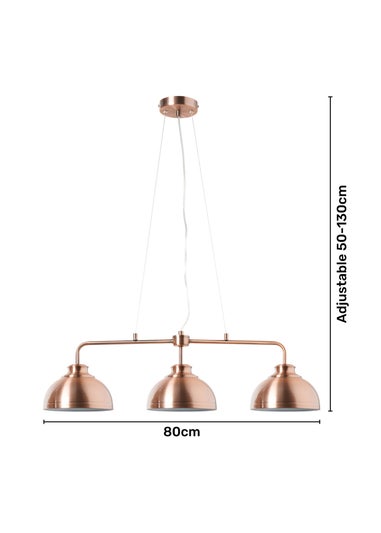 lnlight Brook 3 Light Ceiling Pendant Bar (100cm x 80cm x 20cm)