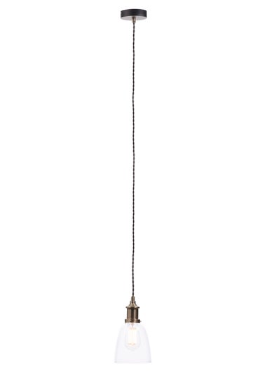 INLIGHT Warehouse 1 Light Diner Style Ceiling Pendant Copper (31-128cm x 14cm)