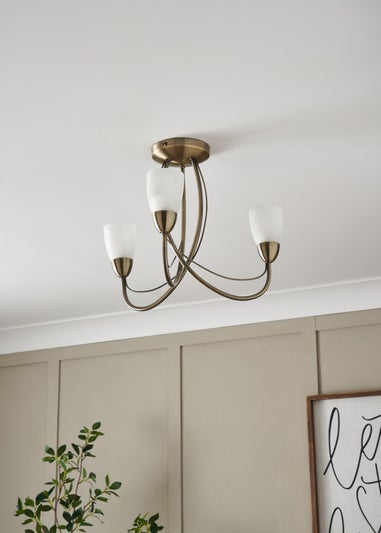 Inlight Prado 3 Light Ceiling Light (36cm x 44cm x 44cm)