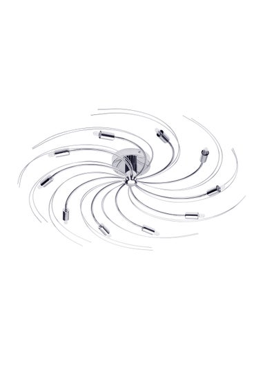 Vector 10 Light Semi Flush Ceiling Light (75cm x 75cm x 10cm)