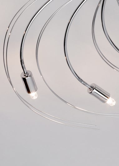Vector 10 Light Semi Flush Ceiling Light (75cm x 75cm x 10cm)