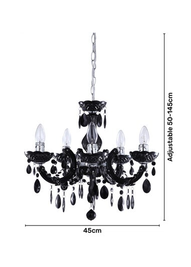 Inlight Charlotte 5 Light Chandelier (145cm x 45cm x 45cm)