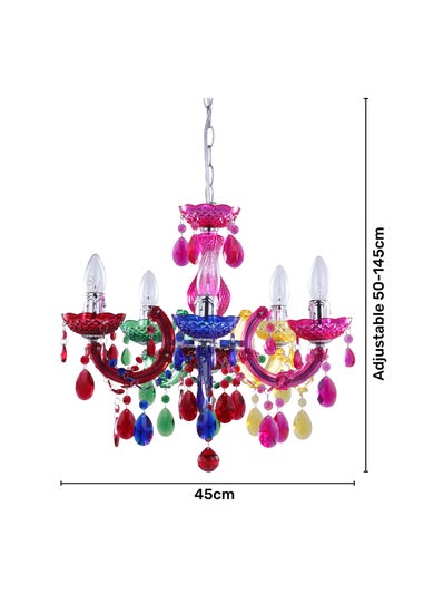 Inlight Charlotte 5 Light Chandelier (145cm x 45cm x 45cm)