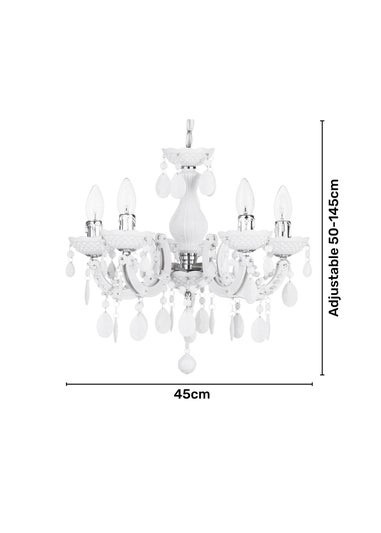 Inlight Charlotte 5 Light Chandelier (145cm x 45cm x 45cm)