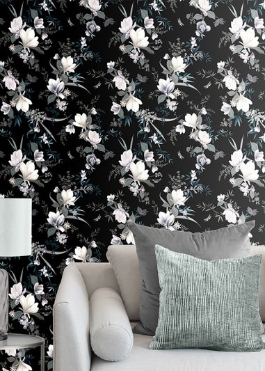 Muriva Lipsy Lotus Wallpaper