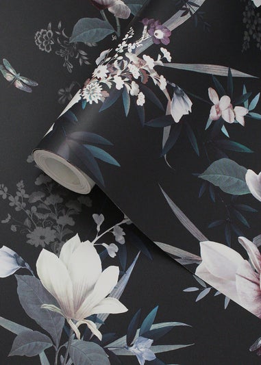 Muriva Lipsy Lotus Wallpaper