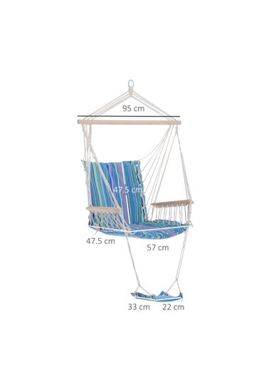 Outsunny Rope Hammock Swing Seat (57cm x 47.5cm)