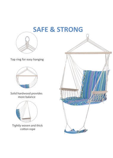 Outsunny Rope Hammock Swing Seat (57cm x 47.5cm)