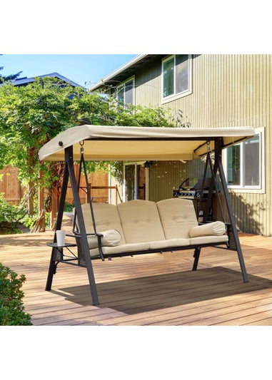 Outsunny 3 Seater Outdoor Swing Chair (120cm x 208cm x 172cm)