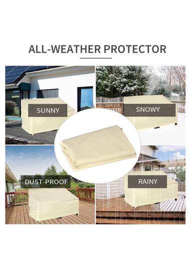 Outsunny Waterproof 2 Seater Outdoor Garden Furniture Cover (140cm x 84cm x 56/94cm)