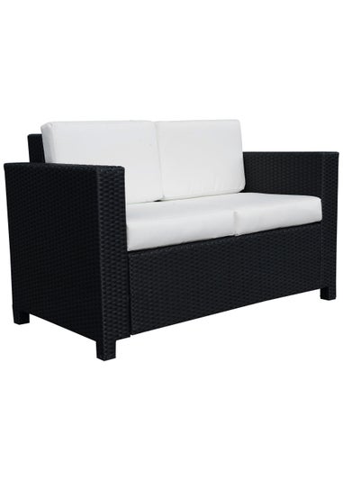 Outsunny Rattan Padded Loveseat Sofa (80cm x 70cm x 130cm)