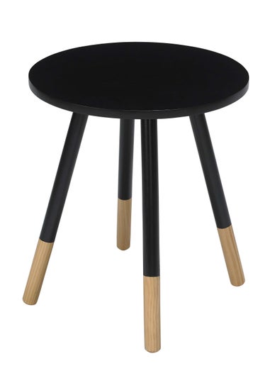 LPD Furniture Costa Side Table Black (450x400x400mm)