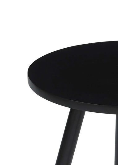 LPD Furniture Costa Side Table Black (450x400x400mm)