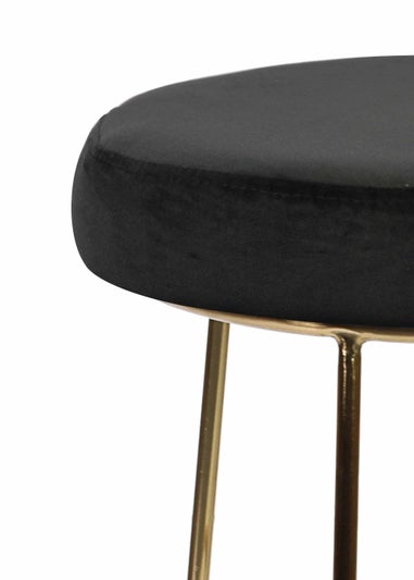 LPD Furniture Set of 2 Opera Bar Stool Black  (735x0x465mm)