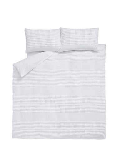 Bianca Fine Linens Malmo Tufted Bands Cotton Duvet Cover