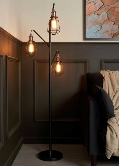 Inlight Callisto Caged Floor Lamp (150cm x 53cm x 53cm)