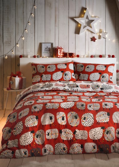 Fusion Christmas Dotty Sheep Duvet Cover