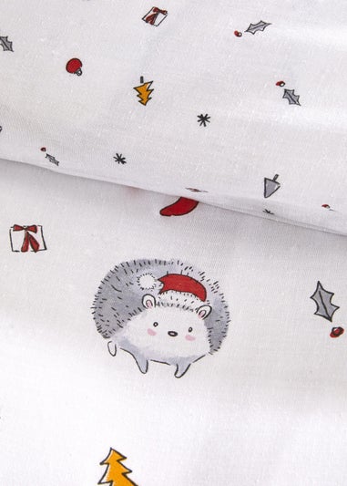 Fusion Christmas Kids Holly Hedgehog Duvet Cover