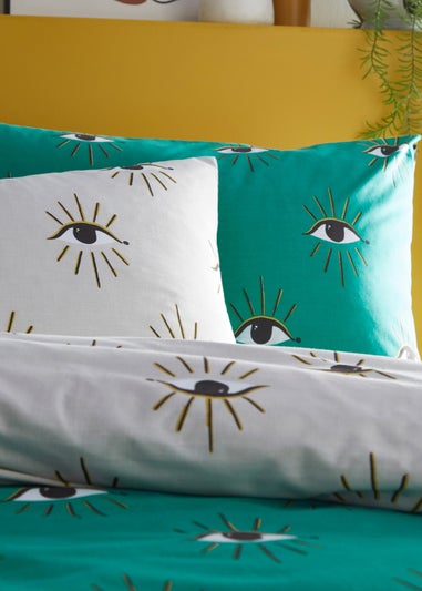 furn. Theia Abstract Eyes Duvet Cover