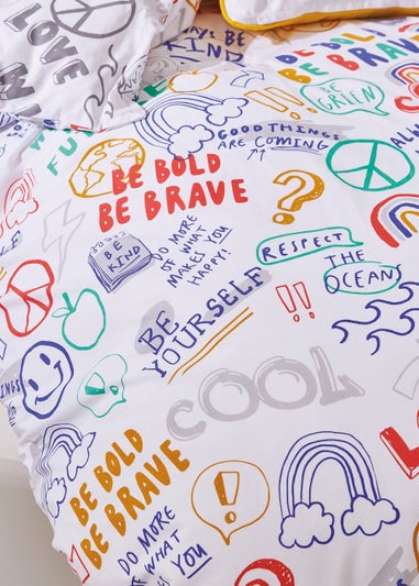 Born To Born To Be Brave Organic Cotton Duvet Cover