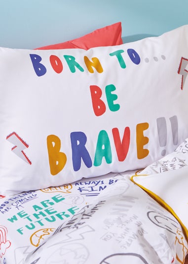 Born To Born To Be Brave Organic Cotton Duvet Cover