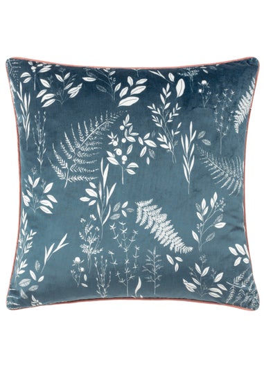 furn. Botanic Printed Velvet Cushion (50cm x 50cm x 8cm)