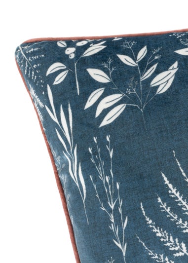 furn. Botanic Printed Velvet Cushion (50cm x 50cm x 8cm)