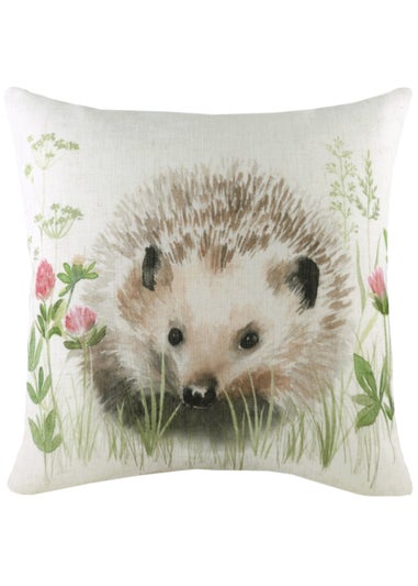 Evans Lichfield Hedgerow Hedgehog Cushion (43cm x 43cm x 8cm)