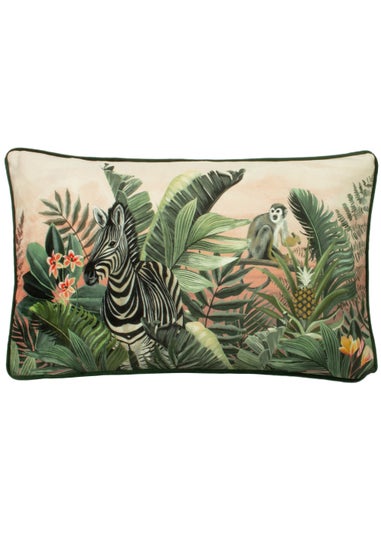 Evans Lichfield Zebra Jungle Cushion (30cm x 50cm x 8cm)