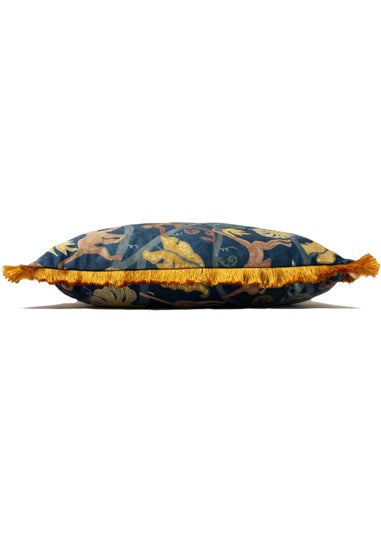 furn. Monkey Jungle Velvet Cushion (50cm x 50cm x 8cm)