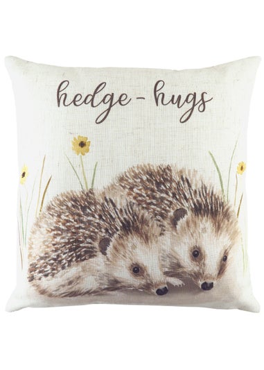 Evans Lichfield Hedge-Hugs Cushion (43cm x 43cm x 8cm)