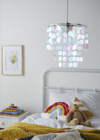 Glow Disc Iridescent Easyfit Pendant (32cm x 32cm)