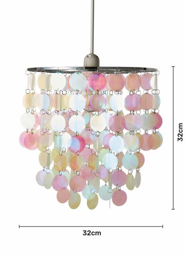 Glow Iridescent Easy Fit Light Shade (32cm x 32cm)