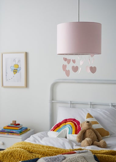 Glow Hearts Pink Mobile Shade (36cm x 30cm)