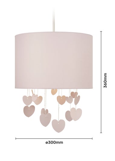 Glow Hearts Pink Mobile Shade (36cm x 30cm)