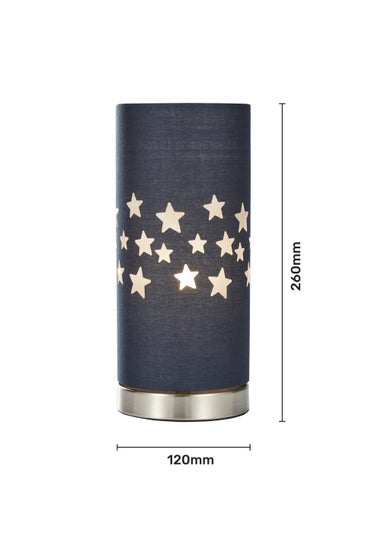 Glow Stars Blue Table Lamp (26cm x 12cm)