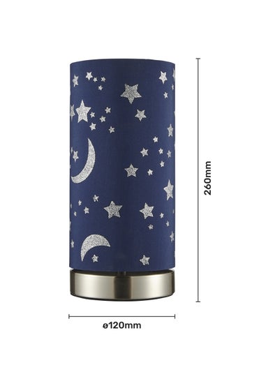 Glow Moon & Stars Table Lamp (26cm x 12cm)