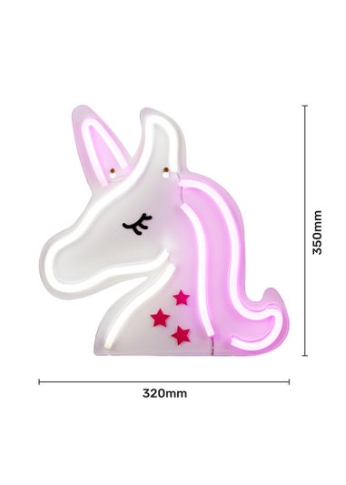 Glow Unicorn Neon Light (33cm x 32.5cm x 2cm)