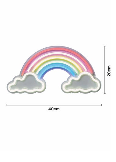 Glow Rainbow & Cloud Neon Light (20cm x 40cm)