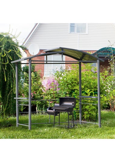 Outsunny Grey Garden Gazebo (230cm x 150cm x 240cm)