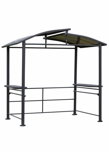 Outsunny Grey Garden Gazebo (230cm x 150cm x 240cm)