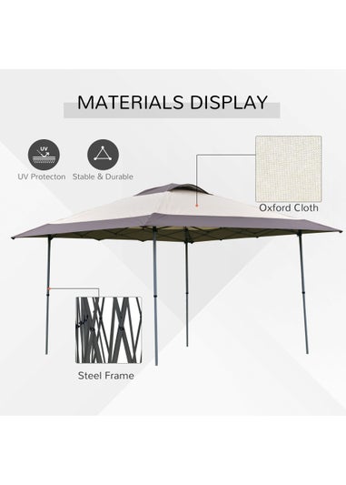 Outsunny 4m Pop Up Gazebo (284cm x 390cm x 390cm)