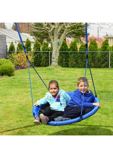 HOMCOM Round Tree Swing Seat with Hanging Kit (100cm x 180cm)