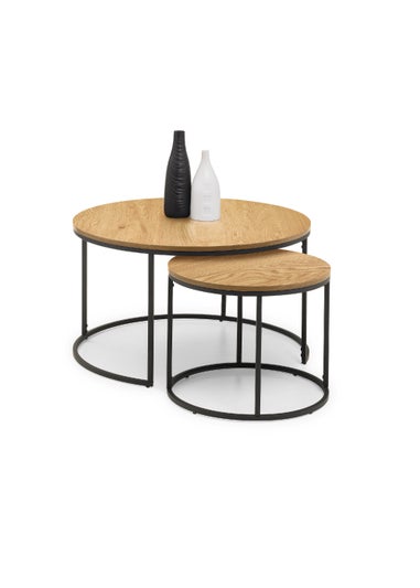 Julian Bowen Bellini Round Nesting Coffee Table (50 x 80 x 80 cm)