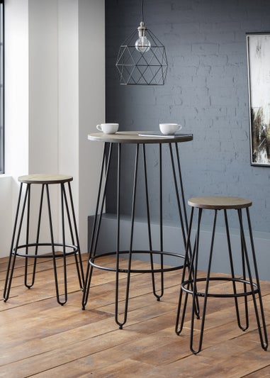 Julian Bowen Dalston Round Bar Table (105 x 60 x 60 cm)