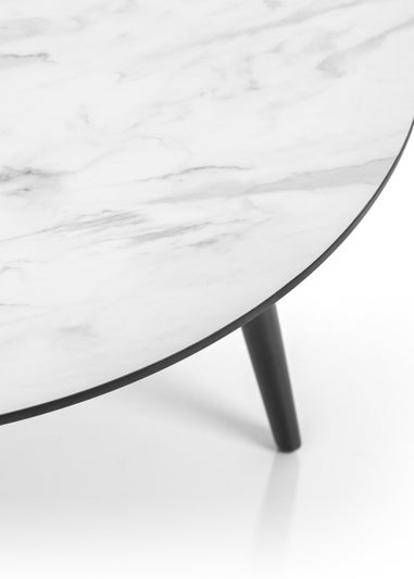 Julian Bowen Firenze Marble Effect Coffee Table (43 x 90 x 90 cm)