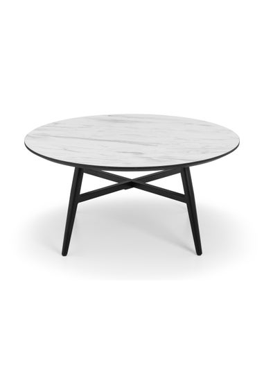 Julian Bowen Firenze Marble Effect Coffee Table (43 x 90 x 90 cm)