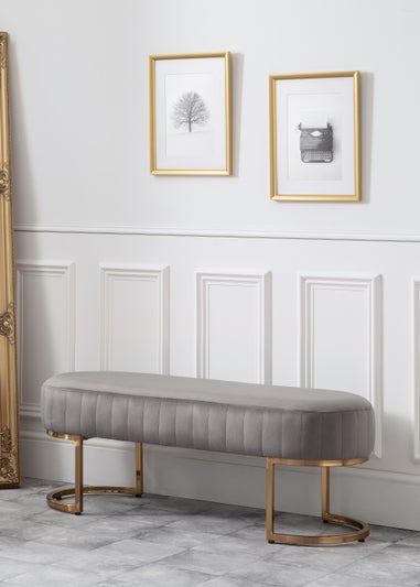 Julian Bowen Harrogate Velvet Bench (42 x 117.5 x 42.5 cm)