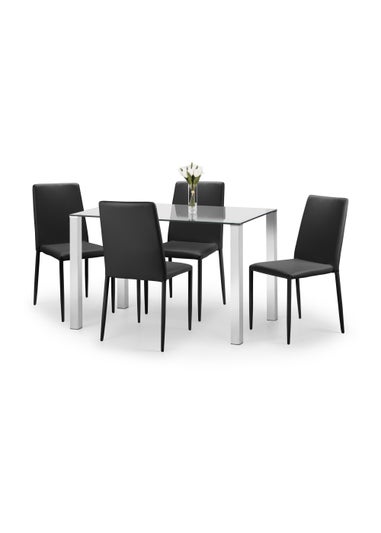 Julian Bowen Set Of 4 Jazz Chairs (91 x 43 x 56 cm)