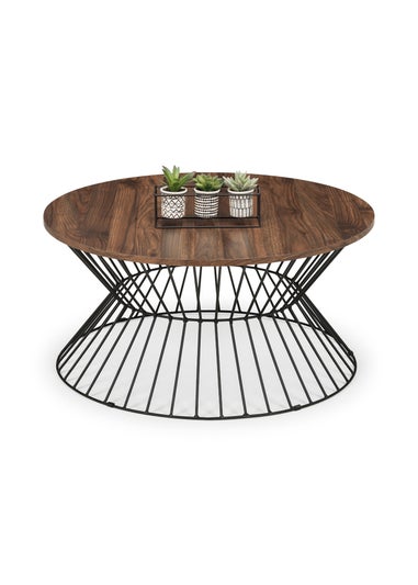 Julian Bowen Jersey Round Wire Coffee Table (40 x 80 x 80 cm)